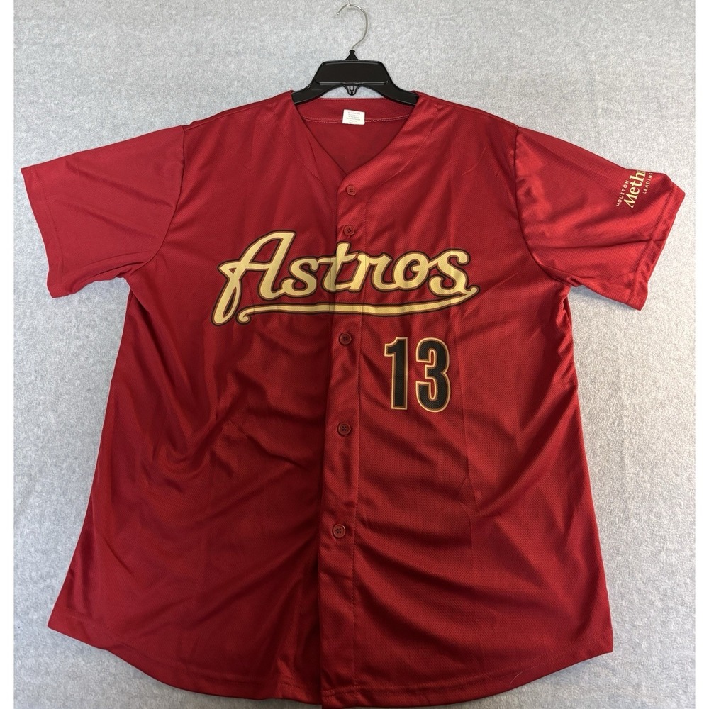Houston Astros #13 Billy Wagner XL Baseball Jersey Short Sleeve Athletic Apparel